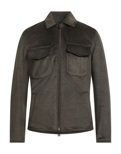 Kired Man Jacket Military Green Size 44 Polyester, Acrylic, Wool In Brown