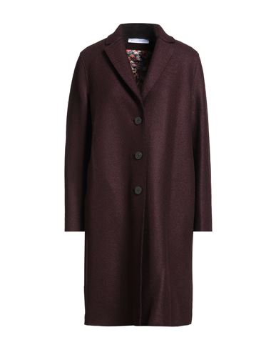 Harris Wharf London Woman Coat Plum Size 6 Virgin Wool In Blue