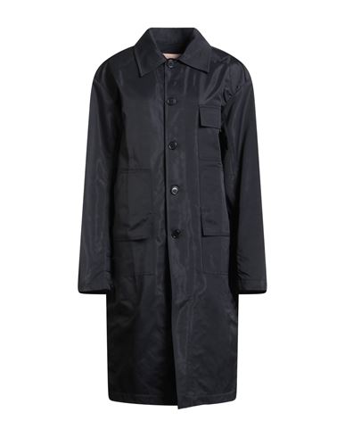 Plan C Woman Jacket Midnight Blue Size 8 Polyamide, Cotton, Polyester In Black