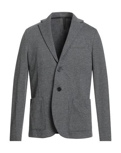 Harris Wharf London Man Blazer Grey Size 46 Cotton, Wool, Polyester In Gray