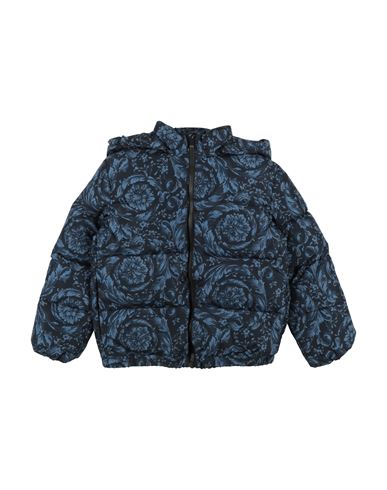 Versace Young Toddler Boy Puffer Midnight Blue Size 3 Polyester In Blue