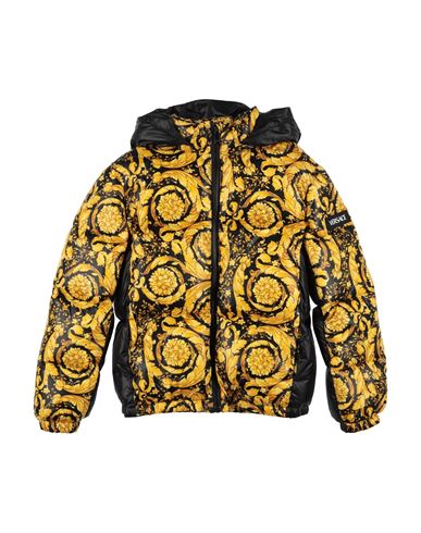 Versace Young Toddler Boy Puffer Black Size 6 Polyamide In Yellow