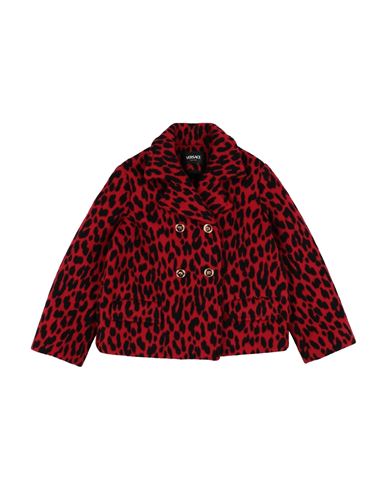 Versace Young Toddler Girl Coat Red Size 6 Virgin Wool In Red