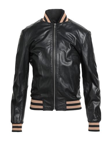 Street Leathers Man Jacket Black Size Xxl Leather In Black