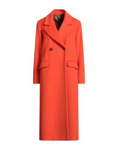 Chapeau Woman Coat Orange Size 6 Polyester, Viscose, Elastane In Orange