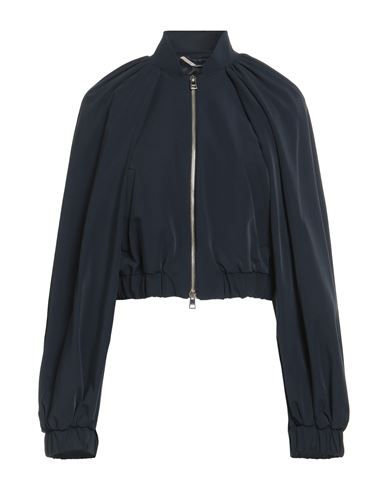 Rochas Woman Jacket Navy Size 4 Polyamide, Cotton, Elastane In Blue