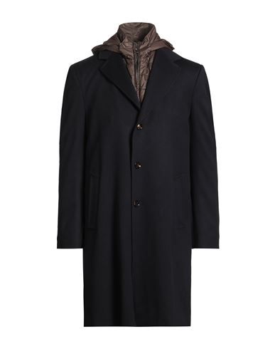Kired Man Coat Navy Size 42 Virgin Wool In Black