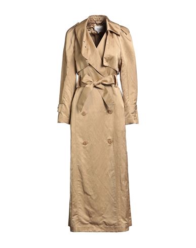 Dorothee Schumacher Woman Overcoat & Trench Coat Sand Size 4 Viscose, Hemp, Cotton In Gray