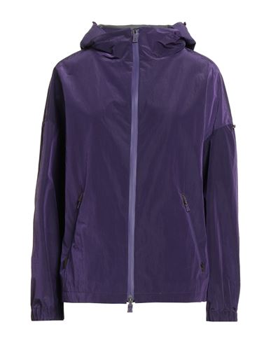 Herno Techno Fabric Raincoat In Purple