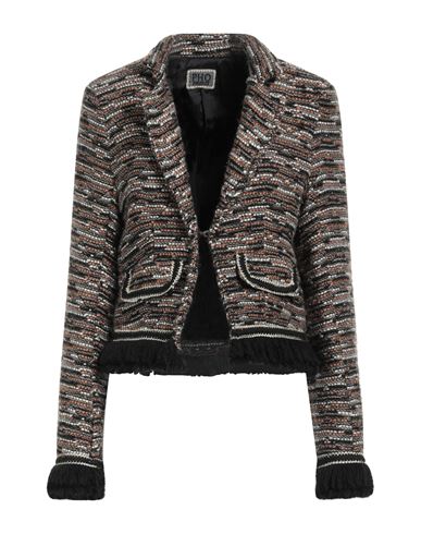 Pho® Firenze Pho Firenze Woman Jacket Brown Size 6 Polyacrylic, Wool, Nylon, Polyester, Metallic Fiber In Brown