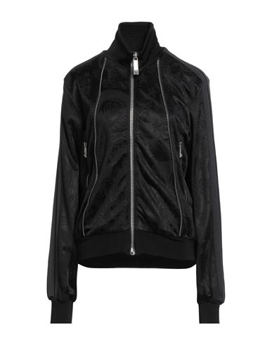 John Richmond Woman Jacket Black Size M Cotton, Viscose, Polyester, Elastane In Black