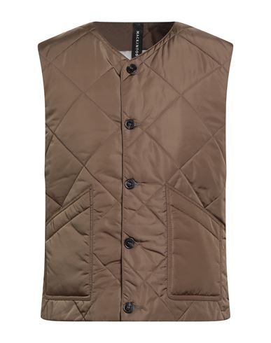 Mackintosh Man Vest Military Green Size Xl Nylon In Brown