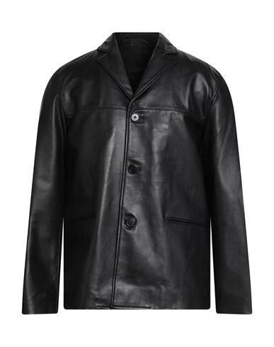Theory Man Jacket Black Size Xxl Lambskin In Multi