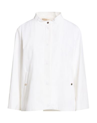 Herno Woman Jacket White Size 8 Polyester, Cotton In White