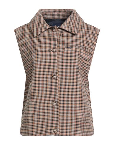 Harmont & Blaine Woman Vest Camel Size 2 Cotton, Polyester In Brown