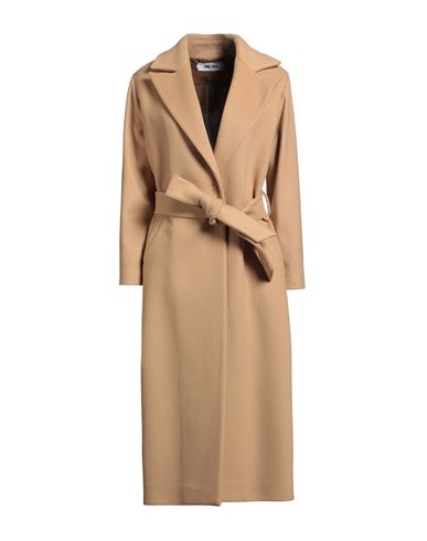 Annie Paris Woman Coat Camel Size 8 Virgin Wool, Polyamide, Cashmere In Brown