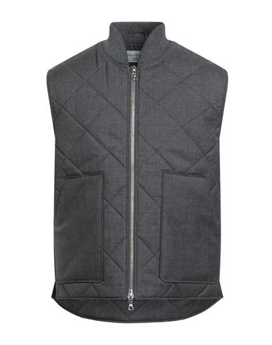 Officine Generale Officine Générale Man Vest Grey Size Xxl Wool, Polyester In Gray