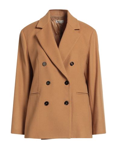 Antonelli Woman Blazer Camel Size 8 Virgin Wool, Cashmere, Elastane In Brown