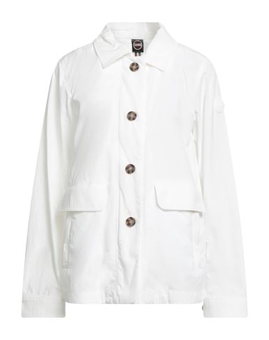 Colmar Woman Jacket White Size 12 Polyester, Cotton, Polyamide In White