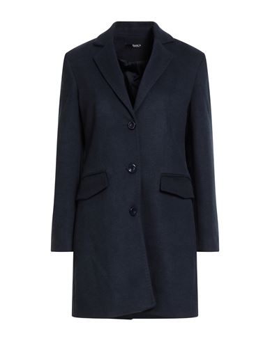 Siste's Woman Coat Midnight Blue Size 8 Polyester, Viscose