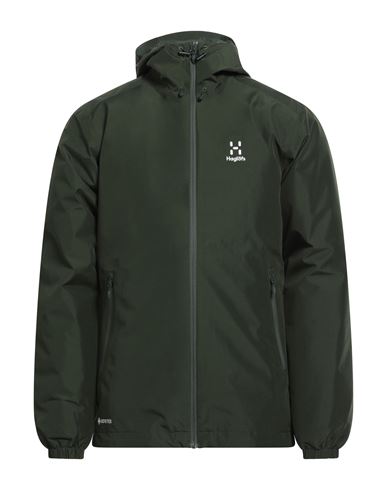 Haglöfs Man Jacket Green Size S Recycled Polyester In Green