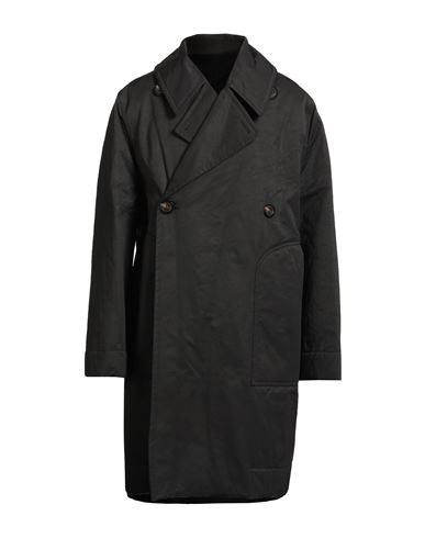 Rick Owens Man Overcoat & Trench Coat Black Size 36 Polyamide, Cotton In Black