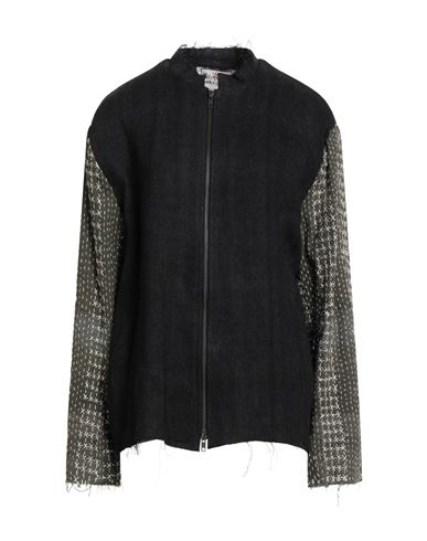 By Walid Woman Jacket Charcoal Size L Linen In Gray