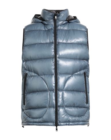 Herno Ultrlight Engineering 7 Den Man Vest Slate Blue Size 40 Polyamide, Elastane In Blue