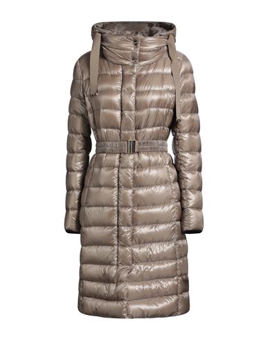 Herno Woman Puffer Beige Size 12 Polyamide In Brown