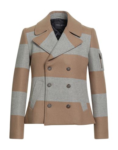 Frankie Morello Man Coat Camel Size 38 Virgin Wool, Polyester, Acetate, Cupro In Multi