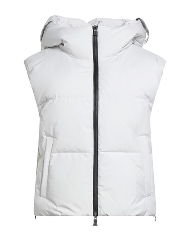 Herno Laminar Woman Vest Light Grey Size 12 Polyester, Ptfe - Polytetrafluoroethylene, Gore-tex In White