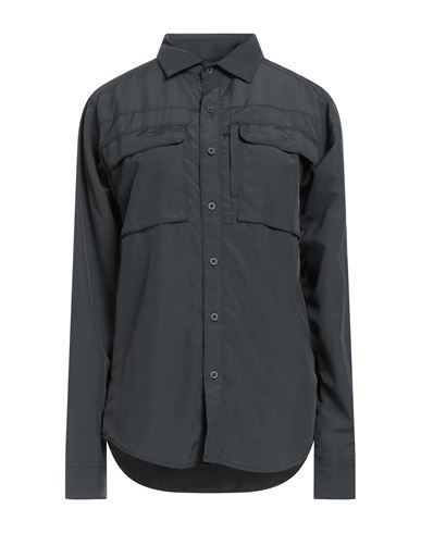 The North Face Woman Shirt Charcoal Size M Nylon In Gray