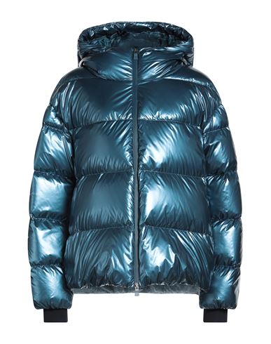 Herno Laminar Woman Puffer Azure Size 10 Polyamide In Blue