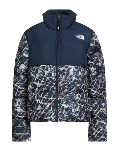 The North Face Woman Puffer Navy Size S Polyester In Blue