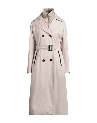 Herno Woman Overcoat & Trench Coat Beige Size 10 Cotton In Gray
