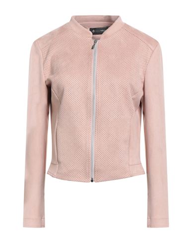 Giulia Valli Woman Jacket Pink Size 8 Polyester, Elastane In Pink