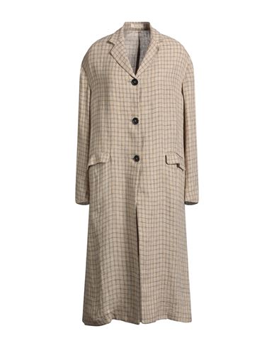 Massimo Alba Woman Overcoat & Trench Coat Mustard Size L Linen In Yellow