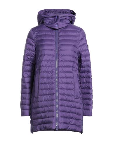 Peuterey Woman Puffer Midnight Blue Size 10 Polyester In Purple