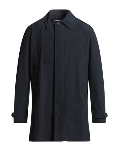 Woolrich Man Overcoat & Trench Coat Navy Size M Polyester In Blue
