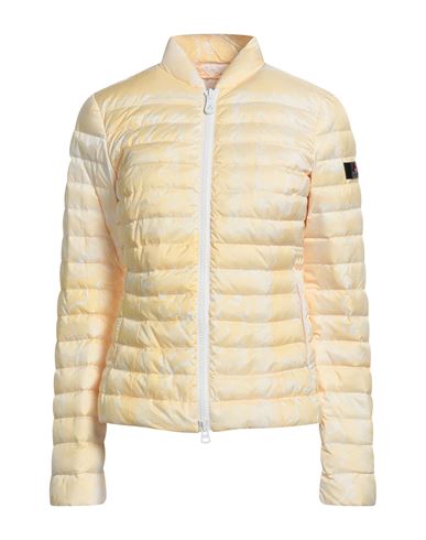 Peuterey Woman Puffer Midnight Blue Size 10 Polyester In Yellow