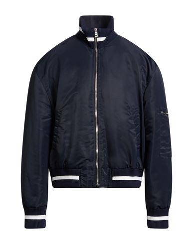 Msgm Man Puffer Midnight Blue Size 42 Polyamide In Blue