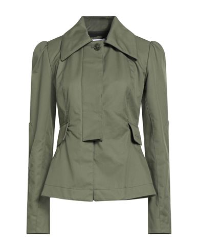 Off-white Woman Jacket Military Green Size 6 Cotton