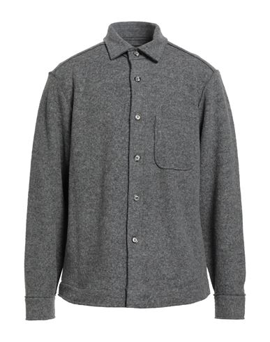 Xacus Man Shirt Light Grey Size Xl Virgin Wool, Viscose In Gray