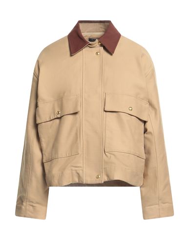Rag & Bone Woman Jacket Sand Size L Cotton In Nude