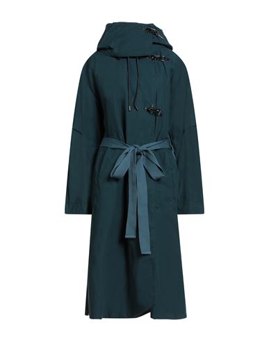 Barbour International Woman Coat Deep Teal Size 6 Cotton In Green