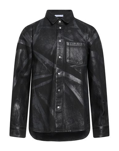 Helmut Lang Man Shirt Black Size L Cotton In Black