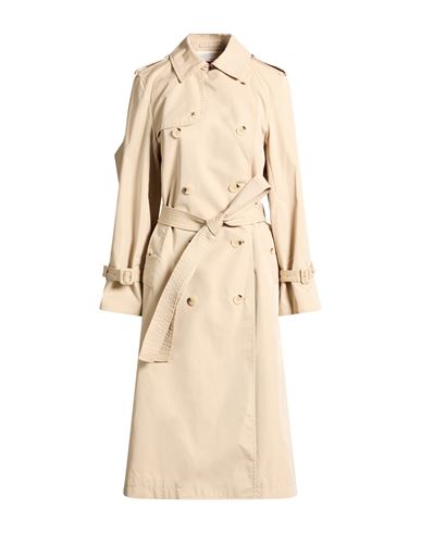 Kenzo Woman Overcoat & Trench Coat Beige Size 6 Cotton, Polyamide In Neutral