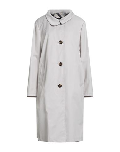 Saint Jacques Woman Overcoat & Trench Coat Light Grey Size 18 Cotton, Polyester In Gray