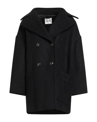 Dixie Woman Coat Black Size M Wool, Polyester, Polyamide