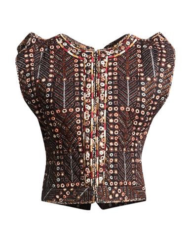 Isabel Marant Étoile Marant Étoile Woman Jacket Black Size 2 Cotton In Brown